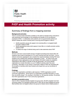 PrEP and Health Promotion activity