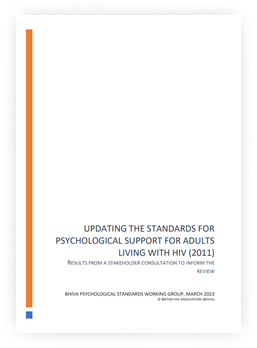 Standards for psychological support for adults living with HIV