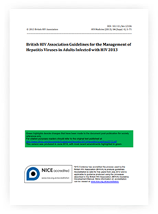 BHIVA guidelines for the management of hepatitis viruses in adults infected with HIV 2013