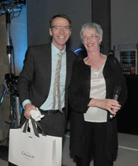 Dr David Asboe (Conference Chair) and Professor Jane Anderson (BHIVA Chair)