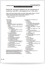Management of coinfection with HIV-1 and hepatitis B or C virus (2010)